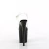 Pleaser - FLAMINGO808NLTG Sandale à bride à la cheville, Pole dance chaussures - Noir/Transparent Product image
